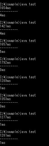 Javaの文字列連結　+演算子とStringBuilderの処理速度比較